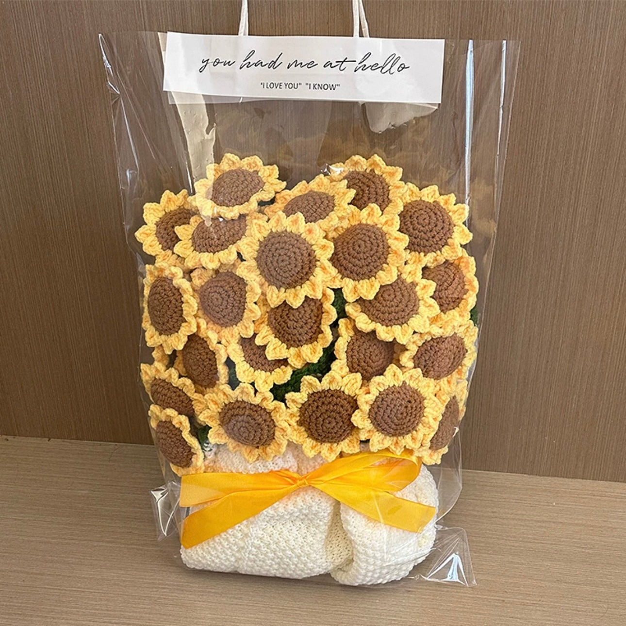 Crochet Rose&Sunflower bouquet blanket