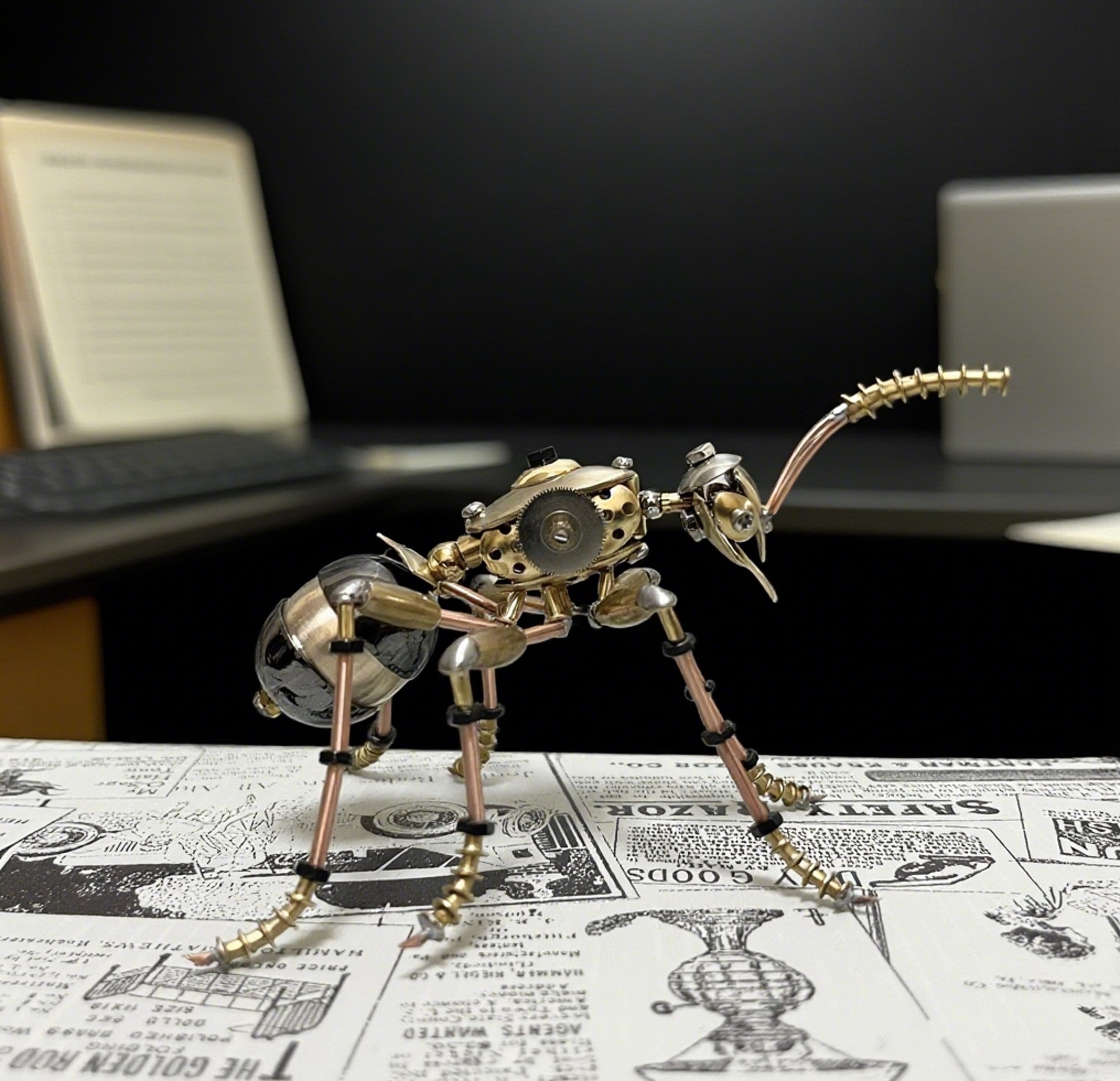 Steampunk Mechanical ant A