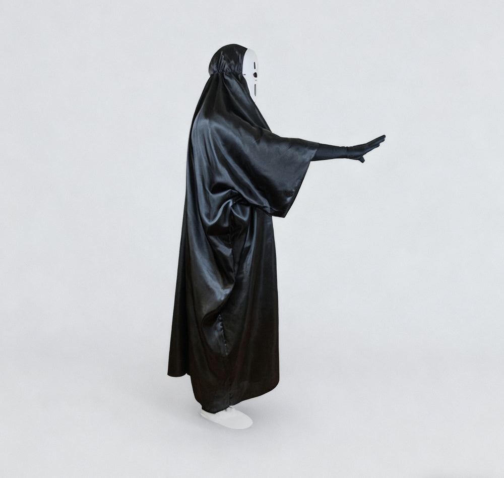 Faceless man cosplay,Muon Otoko Costume,Spirited Away Costume,Kid's costume,No face men,Halloween Cosplay Costume,children's costumes