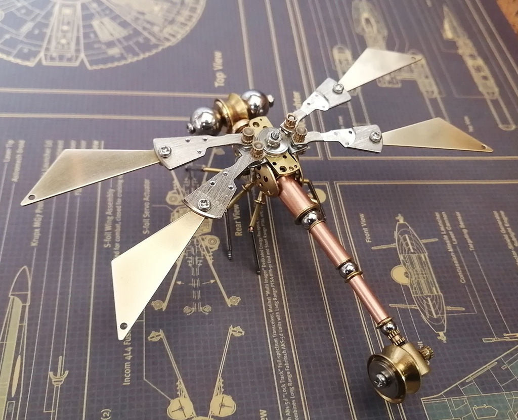 Steampunk Mechanical dragonfly A