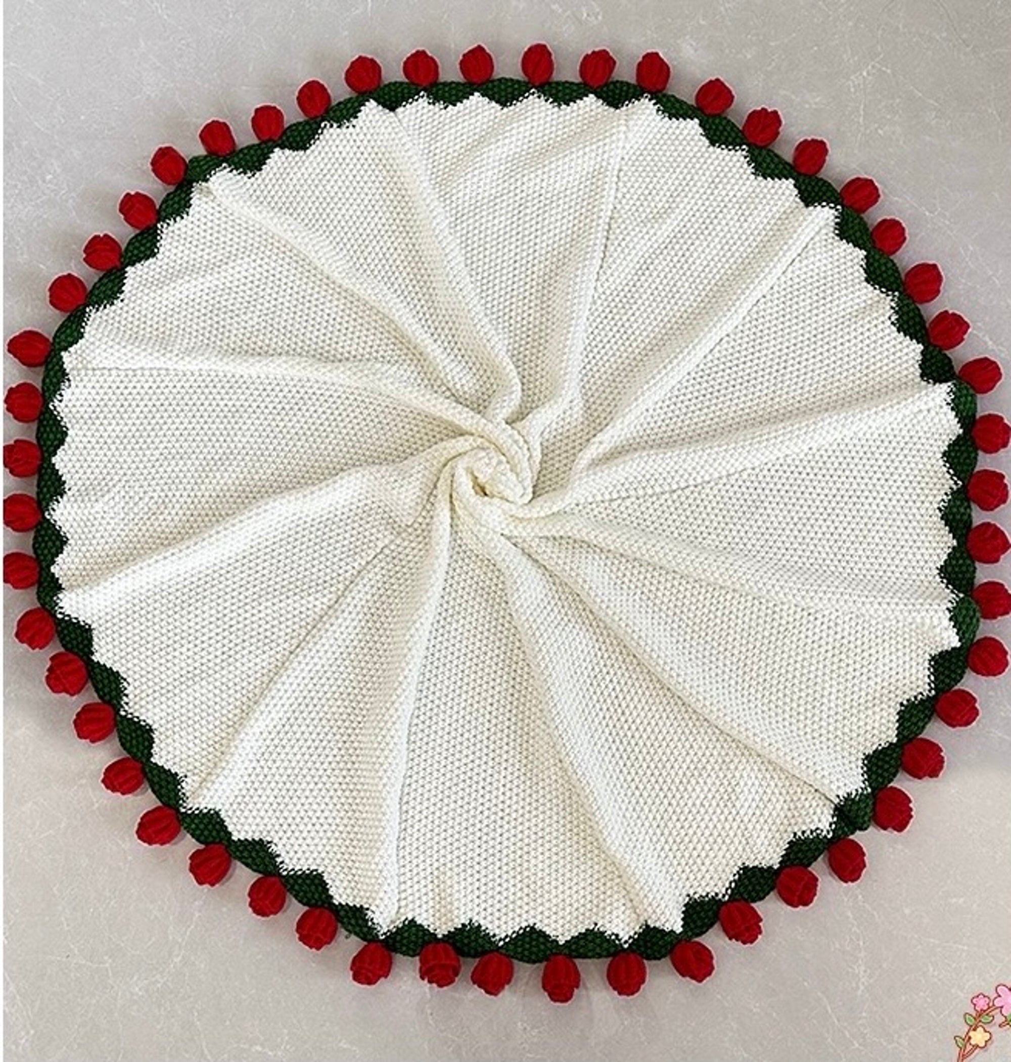 Crochet Sunflower& Rose bouquet blanket